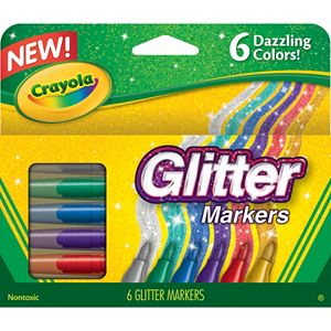 Crayola 6-pk. Glitter Markers