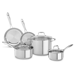 KitchenAid KCSS08 8-pc. Stainless Steel Cookware Set