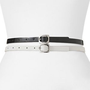 Apt. 9® Reversible Skinny Belt Set