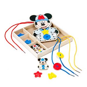 Disney Mickey Mouse Clubhouse Button-Match Wooden Lacing Set by Melissa & Doug