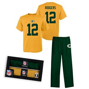 Green Bay Packers Aaron Rodgers Sleepwear Set - Boys 8-20