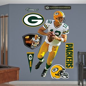 Green Bay Packers Aaron Rogers Away Wall Decals by Fathead