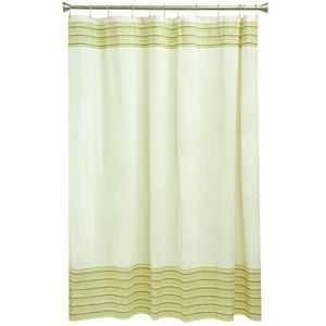 Seersucker Stripe Fabric Shower Curtain