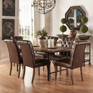 HomeVance Blanche 7-piece Table and Chair Dining Set