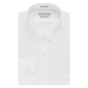 Menu2019s Van Heusen Fitted Athletic Solid Lux Sateen No Iron Spread Collar Dress Shirt