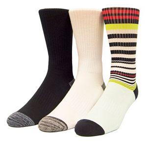 Men's Unionbay 3-pack Patterned Fashion Crew Socks