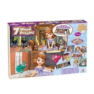 Disney's Sofia the First 7-pk. Wood Jigsaw Puzzles by Cardinal Games