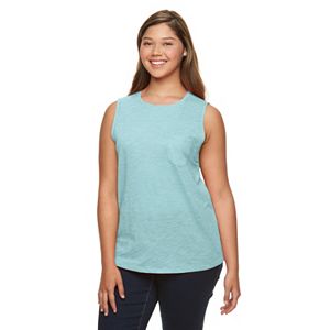 Juniors' Plus Size SO® Pocket Muscle Tee