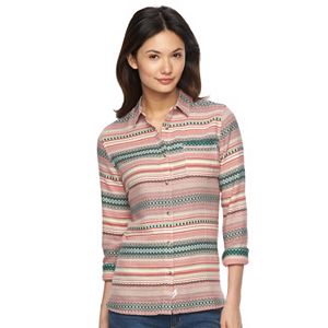 Women's Woolrich First Light Jacquard Striped Shirt