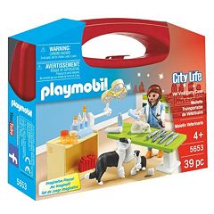 Playmobil Vet Visit Carrying Case Playset - 5653