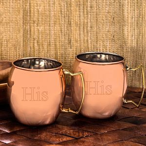 Cathy's Concepts Couples 2-pc. Copper Moscow Mule Mug Set