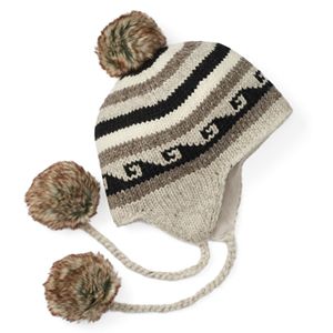 Women's SIJJL Wool Pom-Pom Trapper Hat
