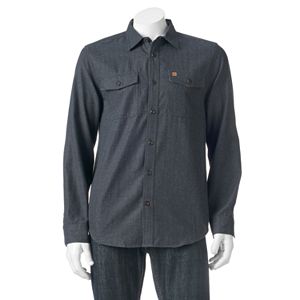 Men's Coleman Patterned Flannel Button-Down Shirt