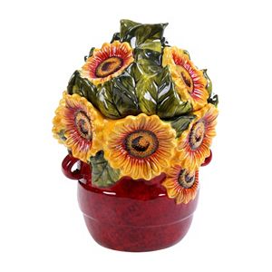 Certified International Sunflower Meadow Cookie Jar