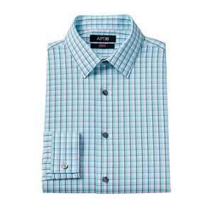 Men's Apt. 9® Extra-Slim Fit Gingham-Checked Stretch Dress Shirt