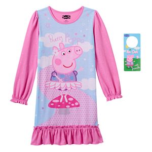 Girls 4-8 Peppa Pig Pretty Pink Dorm Nightgown