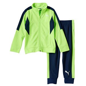 Boys 4-7 PUMA Colorblocked Track Jacket & Jogger Pants Set
