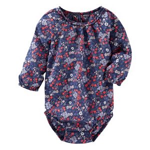 Baby Girl OshKosh B'gosh® Floral Ruffled Bodysuit