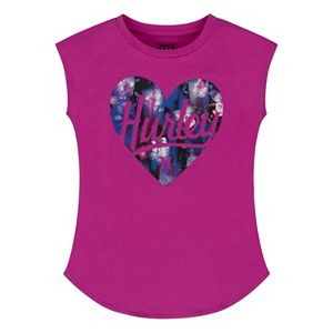 Girls 7-16 Hurley Cap-Sleeve Heart Graphic Tee