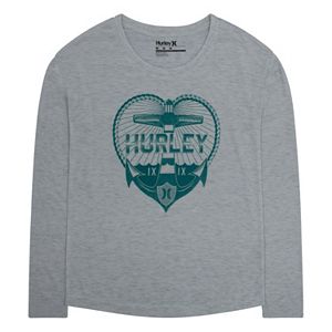 Girls 7-16 Hurley Long-Sleeve Anchor Graphic Tee