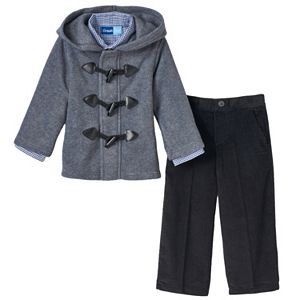 Toddler Boy Great Guy Fleece Toggle Jacket, Shirt & Pants Set