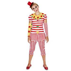 Tween Carn-Evil Vintage Clown Costume