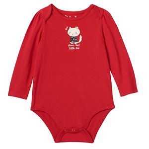 Baby Girl Jumping Beans® Glittery Graphic Bodysuit