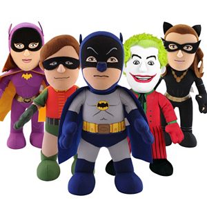 DC Comics Batman '66 Batman, Robin, Joker, Batgirl & Catwoman 10-in. Plush Figures by Bleacher Creatures