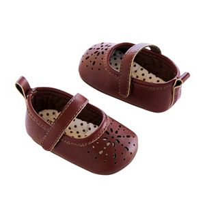 Baby Girl Carter's Perforated Toe Mary Jane Crib Shoes