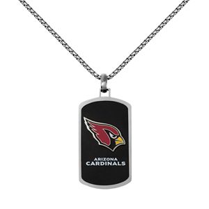 Men's Stainless Steel Arizona Cardinals Dog Tag Necklace