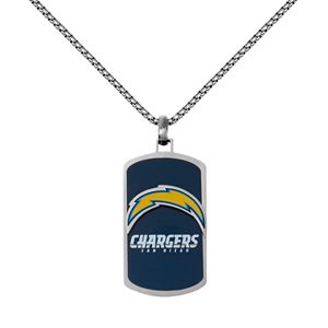 Men's Stainless Steel San Diego Chargers Dog Tag Necklace
