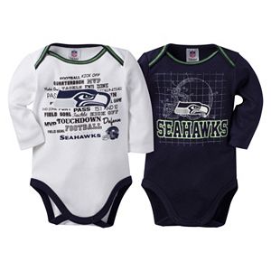 Baby Seattle Seahawks 2-Pack Bodysuits