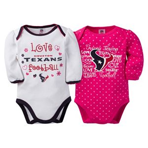 Baby Girl Houston Texans 2-Pack Bodysuits