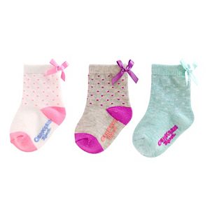 Girls 4-8 OshKosh B'gosh® 3-pk. Print Bow Socks