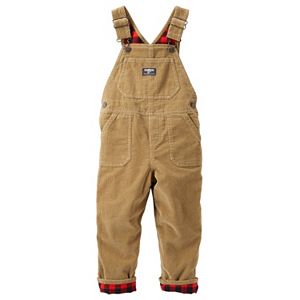 Baby Boy OshKosh B'gosh® Flannel-Lined Corduroy Overalls