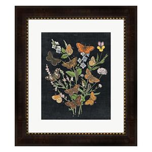 Metaverse Art Butterfly Bouquet On Black I Framed Wall Art