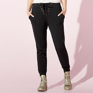 Women's JUICY French Terry Lace-Up Jogger Pants