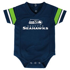 Infant Seattle Seahawks Jersey Bodysuit