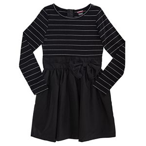 Girls 7-16 & Plus Size French Toast Lurex Striped Knee-Length Dress