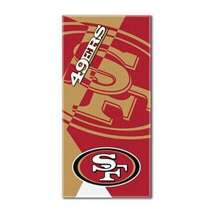 San Francisco 49ers Puzzle Oversize Beach Towel by Northwest