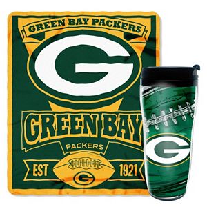 Green Bay Packers Mug N' Snug Throw & Tumbler Set by Northwest