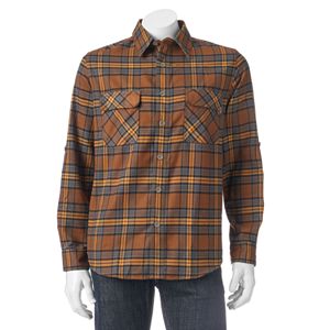 Men's Woolrich Hikers Trail Modern-Fit Flannel Button-Down Shirt