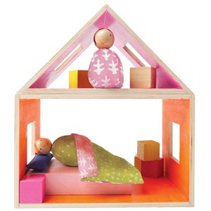 Manhattan Toy MiO Sleeping + 2 People Modular Wooden Building Set