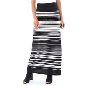 Women's AB Studio Striped Maxi Skirt