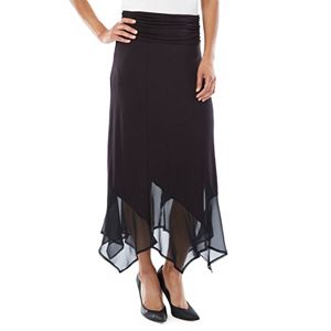 Women's AB Studio Handkerchief Midi Skirt