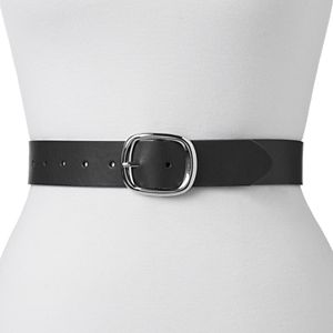 Women's Apt. 9® Black Faux-Leather Belt