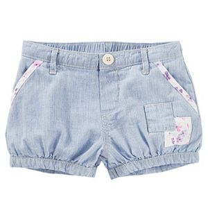 Baby Girl OshKosh B'gosh® Hickory Stripe Patchwork Bubble Shorts