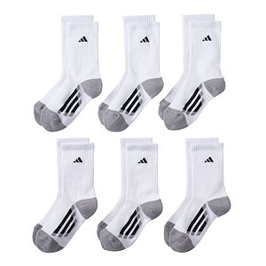 Boys adidas 6-Pack ClimaLite Crew Socks