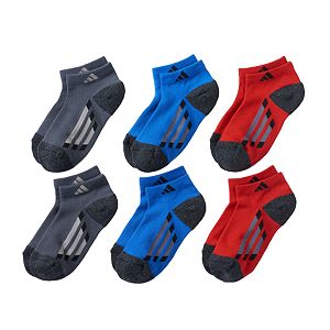 Boys adidas 6-Pack ClimaLite Low-Cut Socks