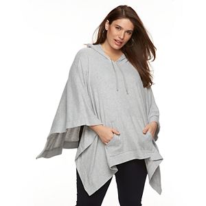Plus Size French Laundry Poncho Hoodie